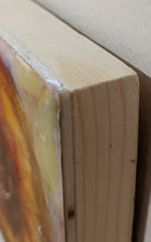 Load image into Gallery viewer, Fossil Drawing in Encaustic 4&quot;×4&quot; Ammonite3
